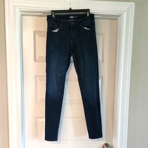 Old Navy Rockstar Super Skinny Dark Blue Women's Jeans